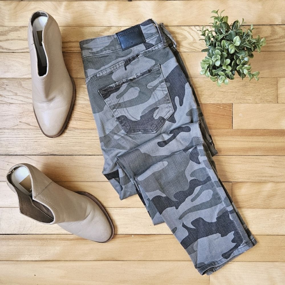True religion Halle super skinny camo jeans